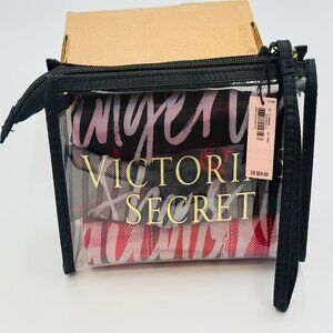 VICTORIA'S SECRET Travel Pouch with Set 3 bags for Skincare, Lingerie, Shoe bag